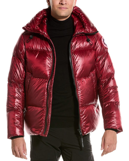 CANADA GOOSE RED CROFTON PUFFER COAT