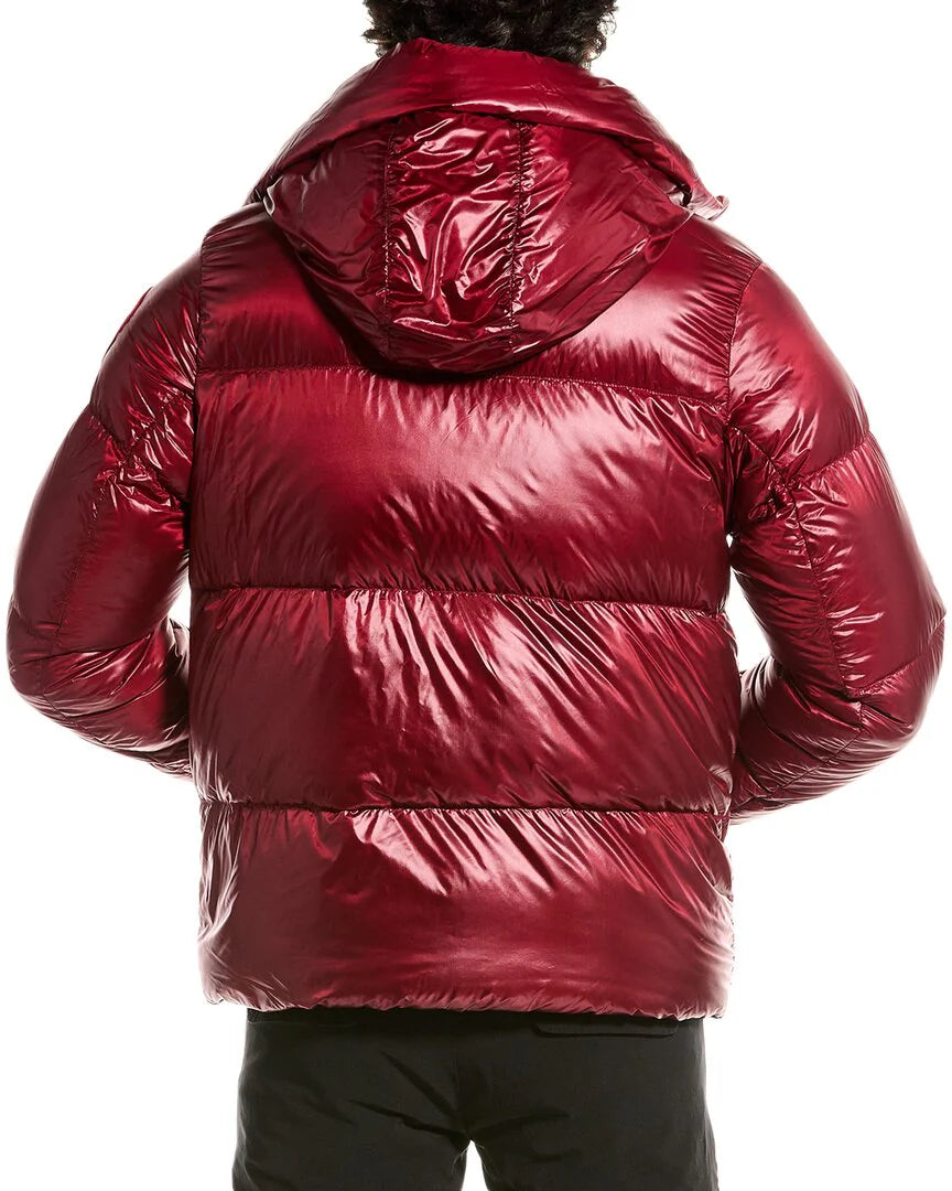 CANADA GOOSE RED CROFTON PUFFER COAT