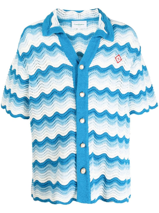 CASABLANCA KNIT WAVES SHIRT