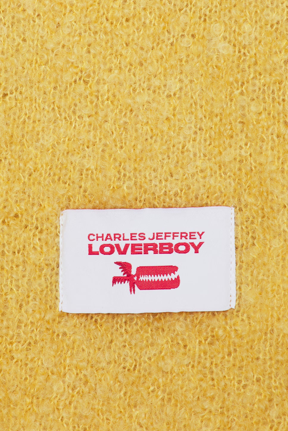 CHARLES JEFFREY LOVERBOY MOHAIR BANANA ZIP JUMPER
