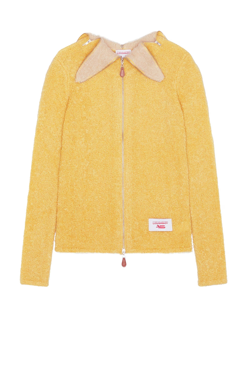 CHARLES JEFFREY LOVERBOY MOHAIR BANANA ZIP JUMPER