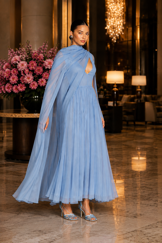 HELSA  SABINE DRESS IN SILK CHIFFON