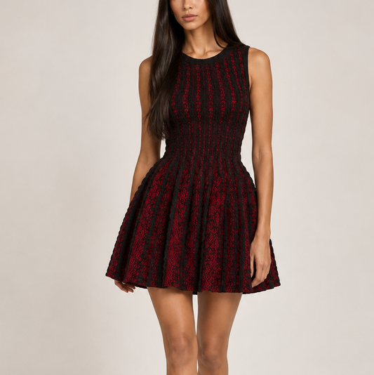 ALAÏA WOOL A-LINE DRESS