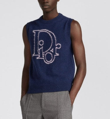 DIOR LOGO CASHMERE VEST