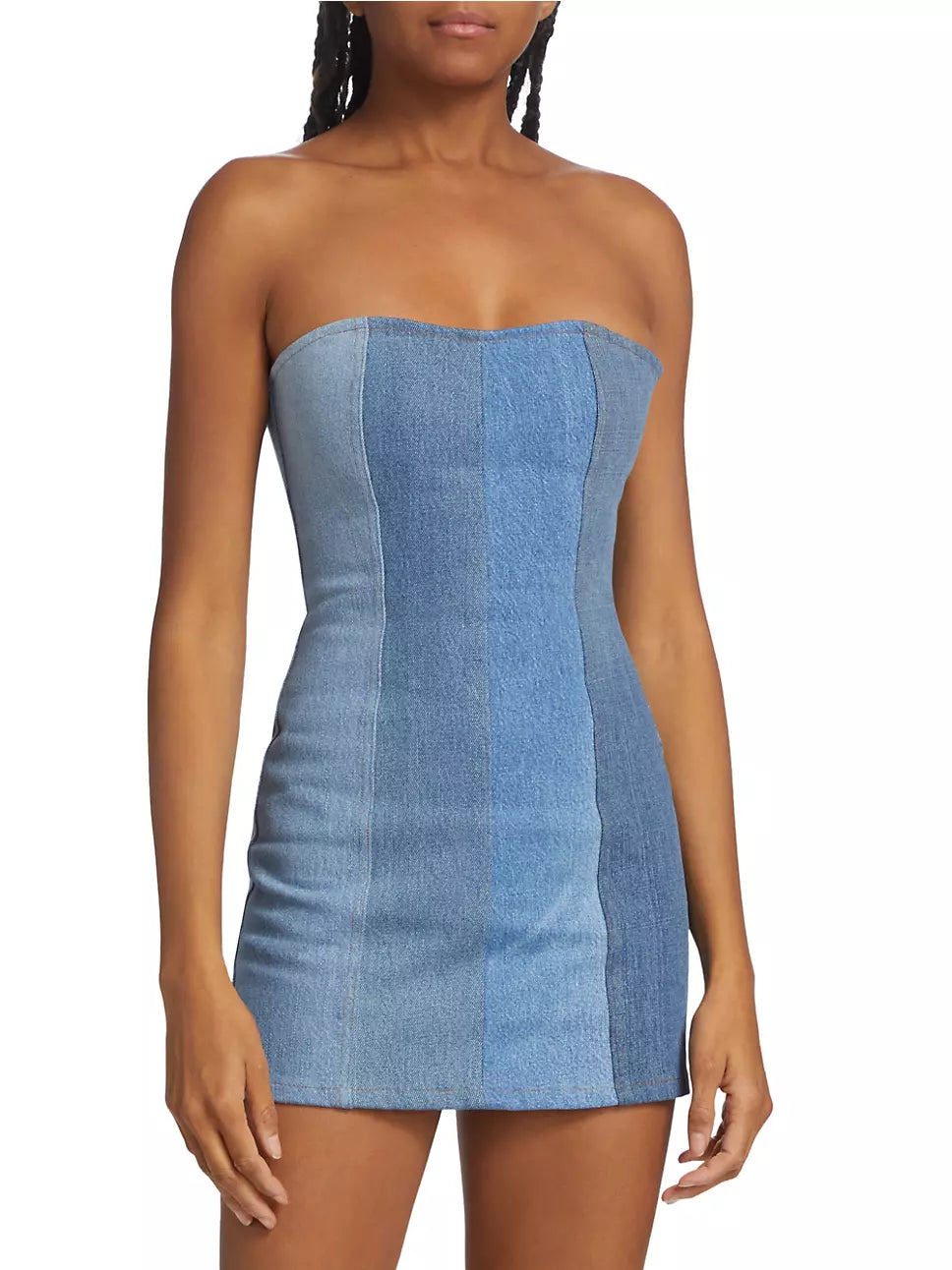 EB DENIM PATCHWORK DRESS