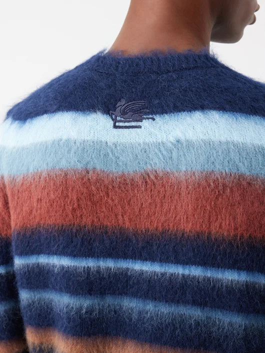ETRO STRIPED MOHAIR BLEND SWEATER