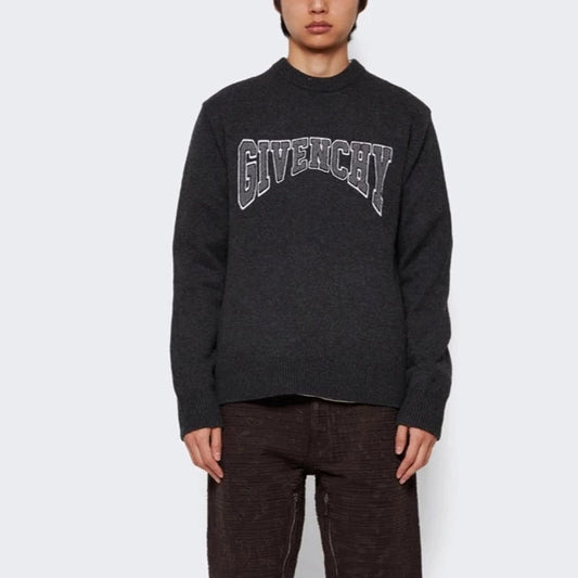 GIVENCHY COLLEGE EMBROIDERY CREWNECK