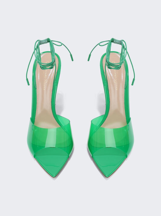 GIANVITO ROSSI SKYE 105 SANDAL GREEN