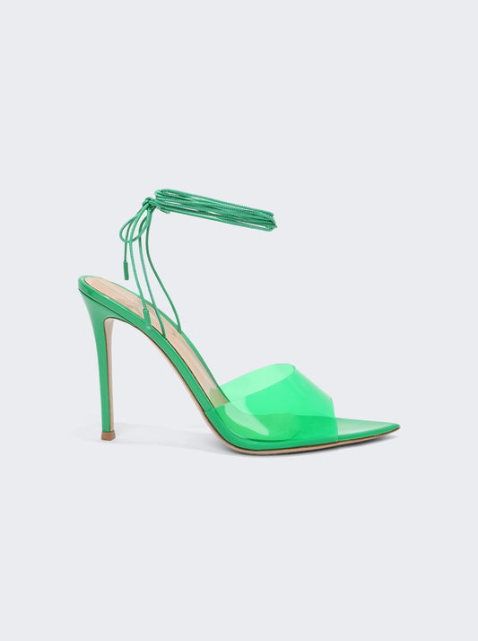 GIANVITO ROSSI SKYE 105 SANDAL GREEN