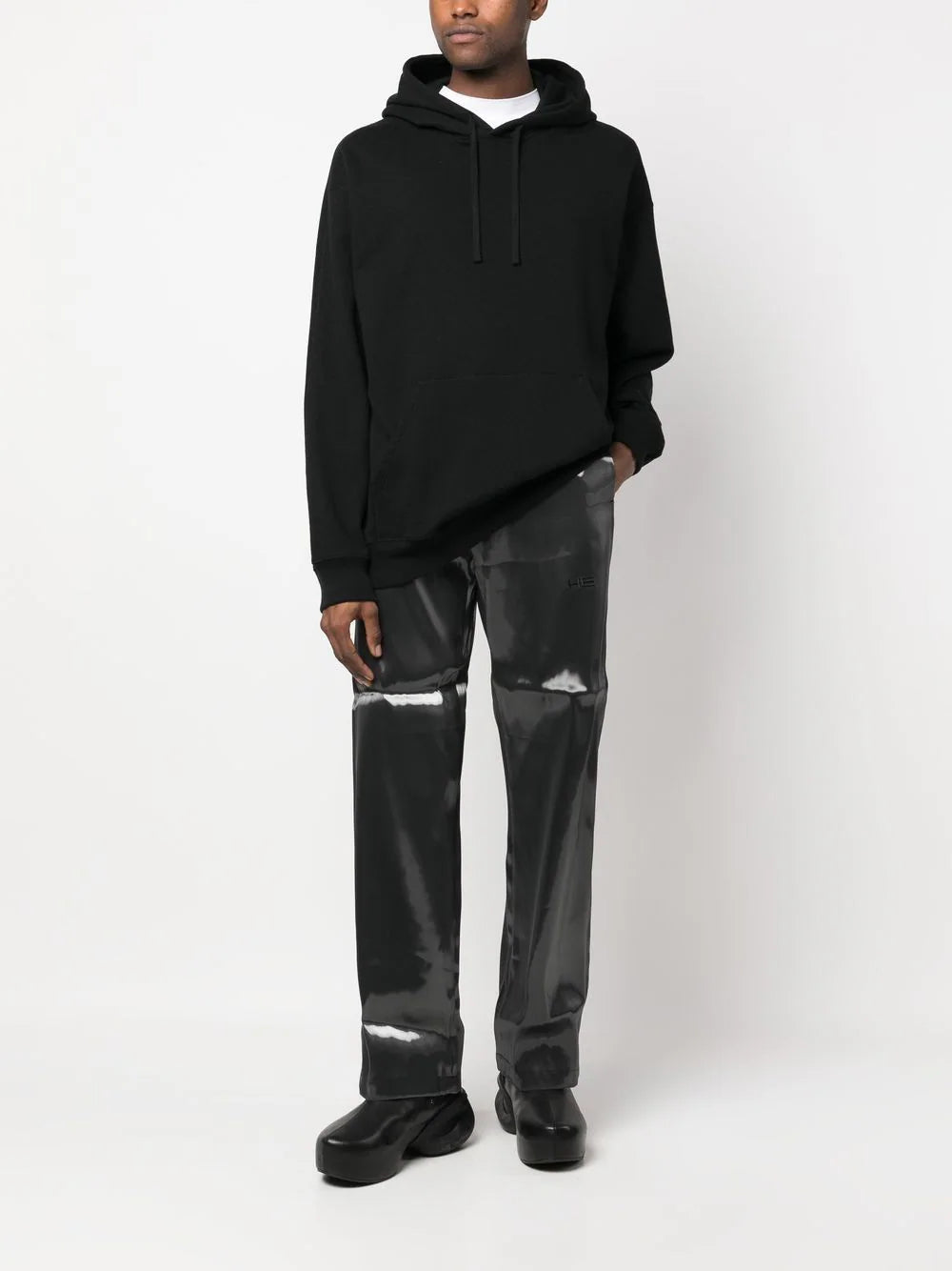 HELIOT EMIL GRAY LIQUID METAL TROUSERS – TheLuxeLend