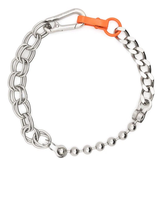 HERON PRESTON SILVER SQUARE NECKLACE
