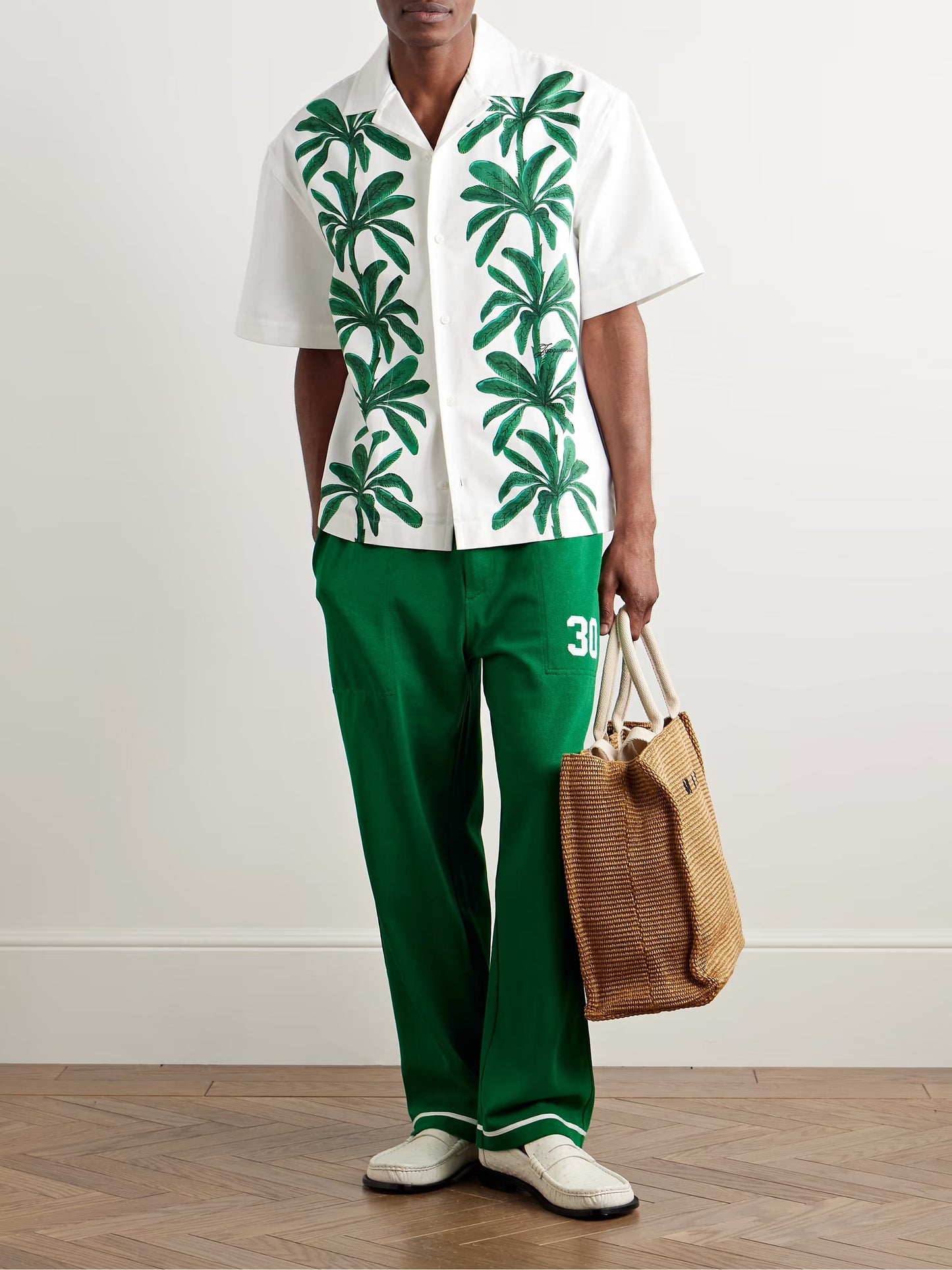JACQUEMUS LA CEHMISE JEAN CAMP SHIRT