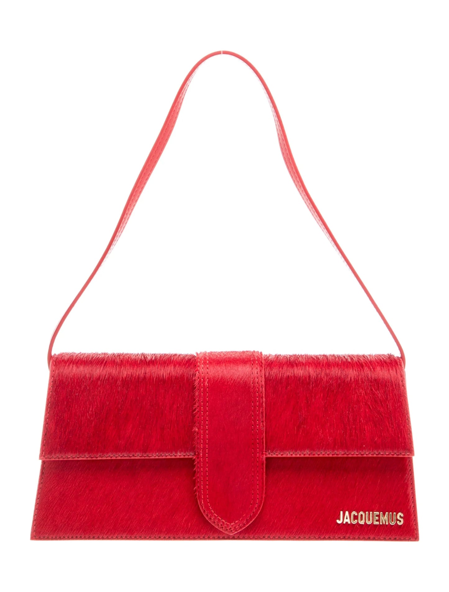 JACQUEMUS LE BAMBINO PONYHAIR SHOULDER BAG