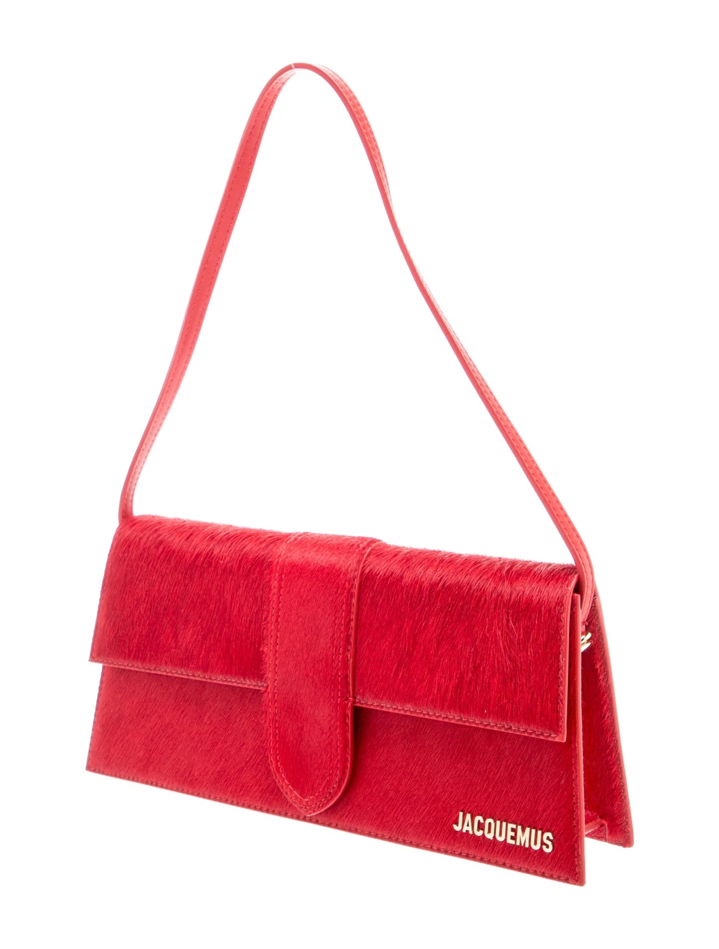 JACQUEMUS LE BAMBINO PONYHAIR SHOULDER BAG