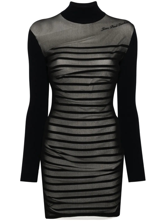 JEAN PAUL GAULTIER STRIPED MINIDRESS