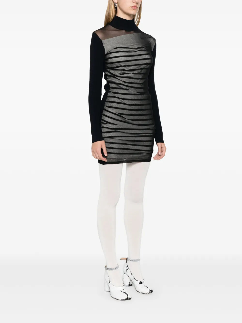 JEAN PAUL GAULTIER STRIPED MINIDRESS