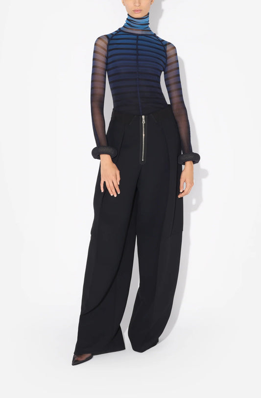 JEAN PAUL GAULTIER THE 3D STRIPED TOP