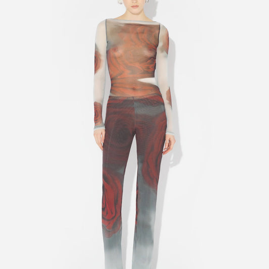 JEAN PAUL GAULTIER THE BLURRY ROSES TOP