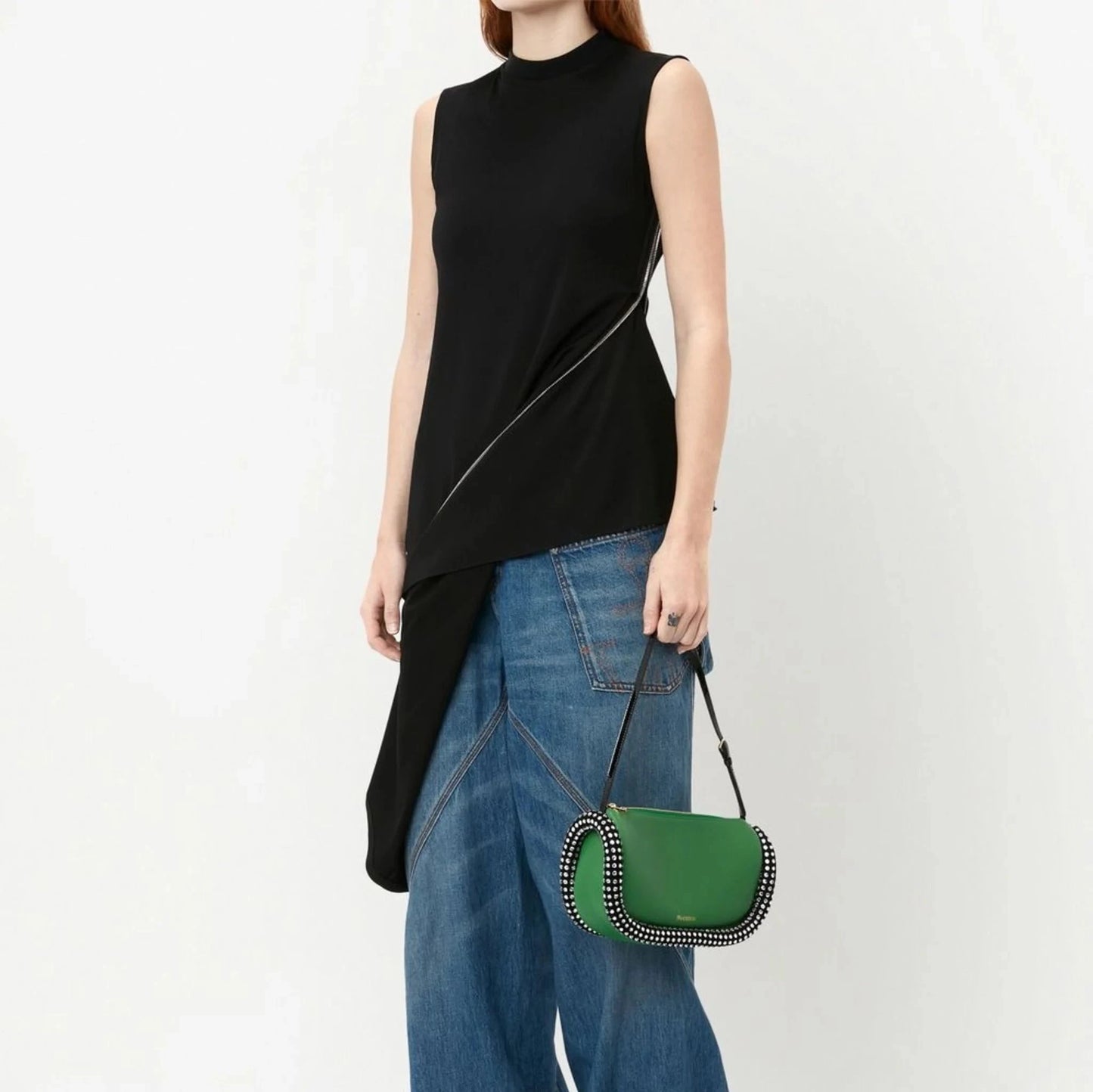 JW ANDERSON ZIP DETAIL SLEEVELESS TOP