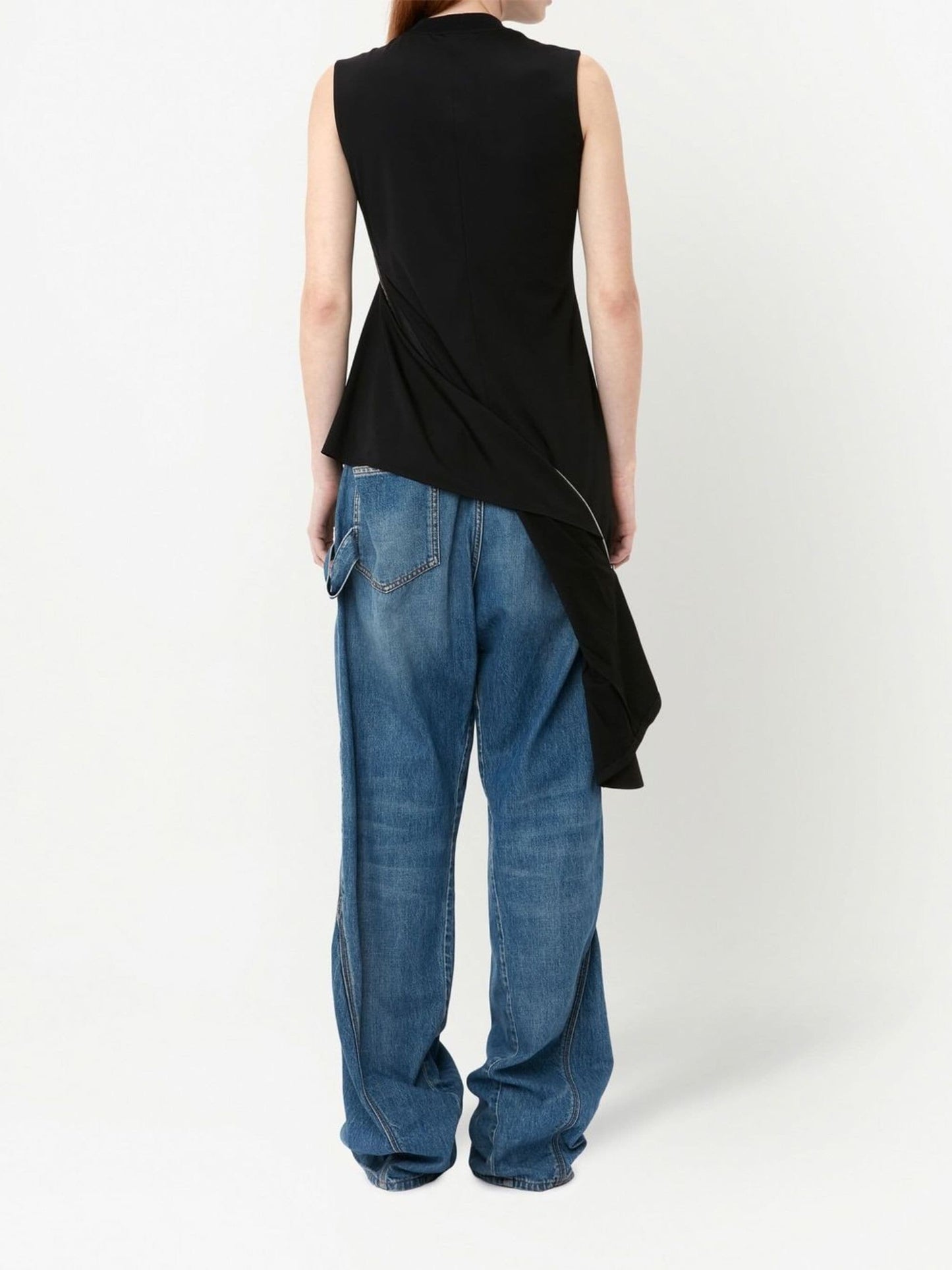 JW ANDERSON ZIP DETAIL SLEEVELESS TOP