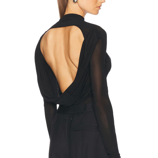 JEAN PAUL GAULTIER BACKLESS LONG SLEEVE TOP