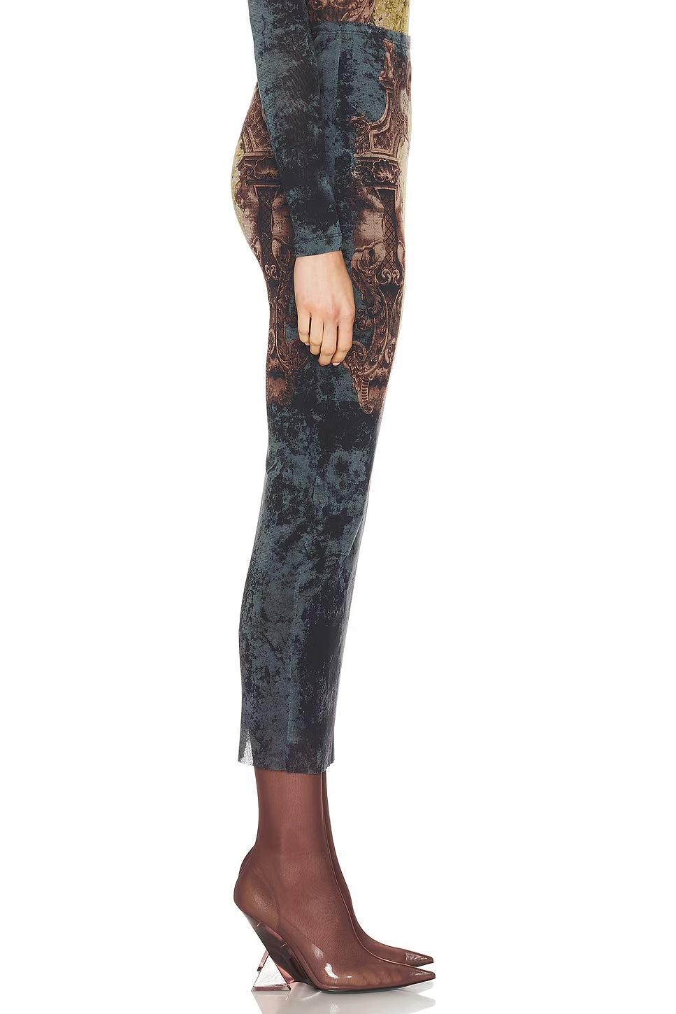 JEAN PAUL GAULTIER MEDALLION PRINT SKIRT