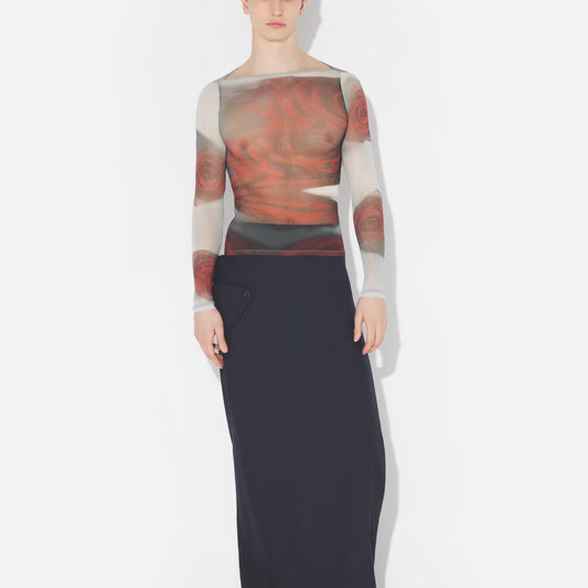 JEAN PAUL GAULTIER THE BLURRY ROSES TOP