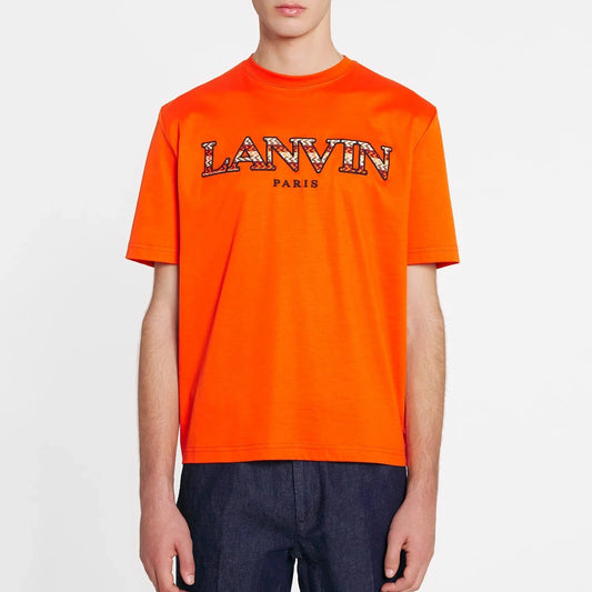 LANVIN CURB EMBROIDERED T-SHIRT