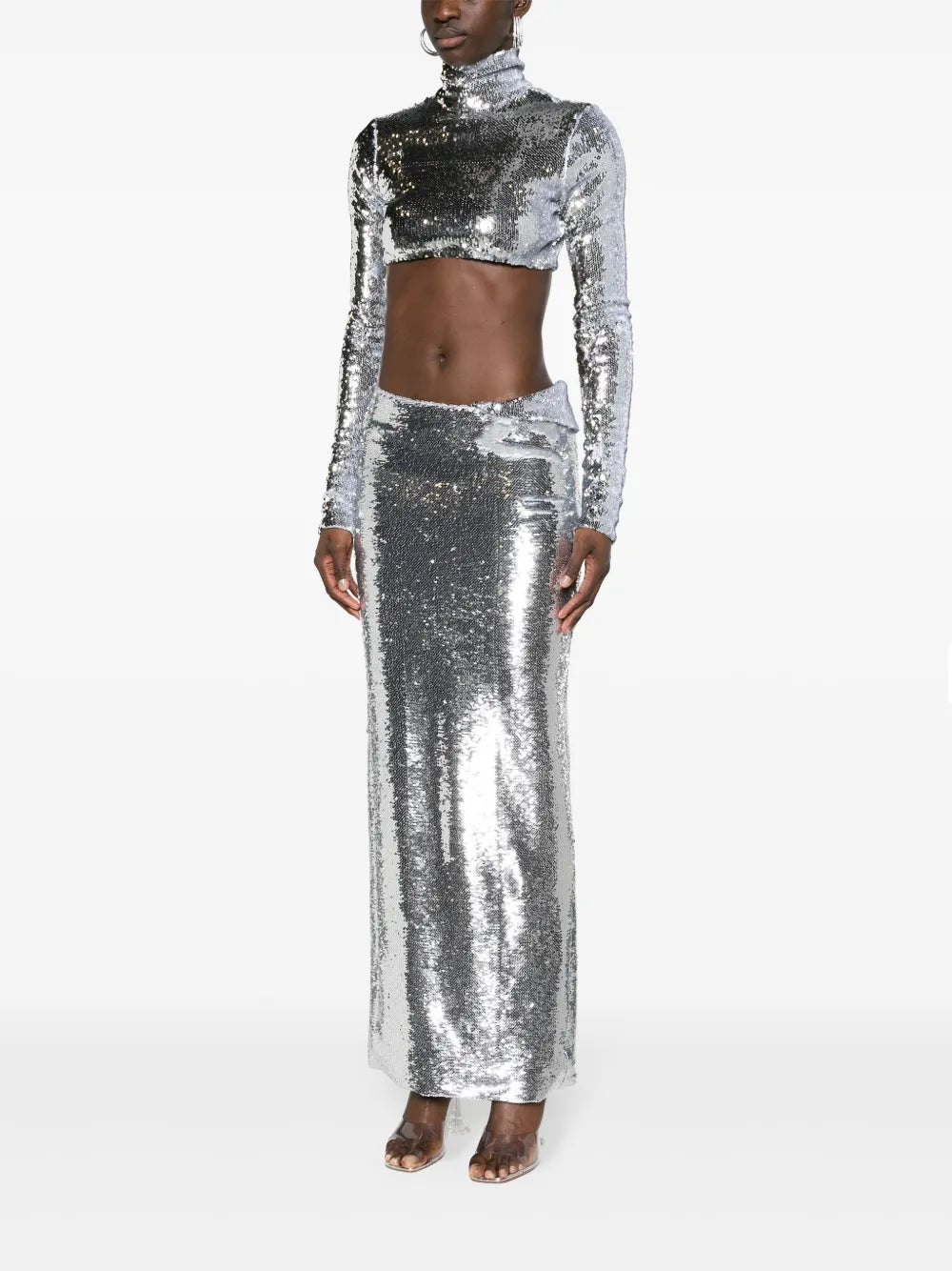 LAQUAN SMITH SEQUIN MAXI SKIRT