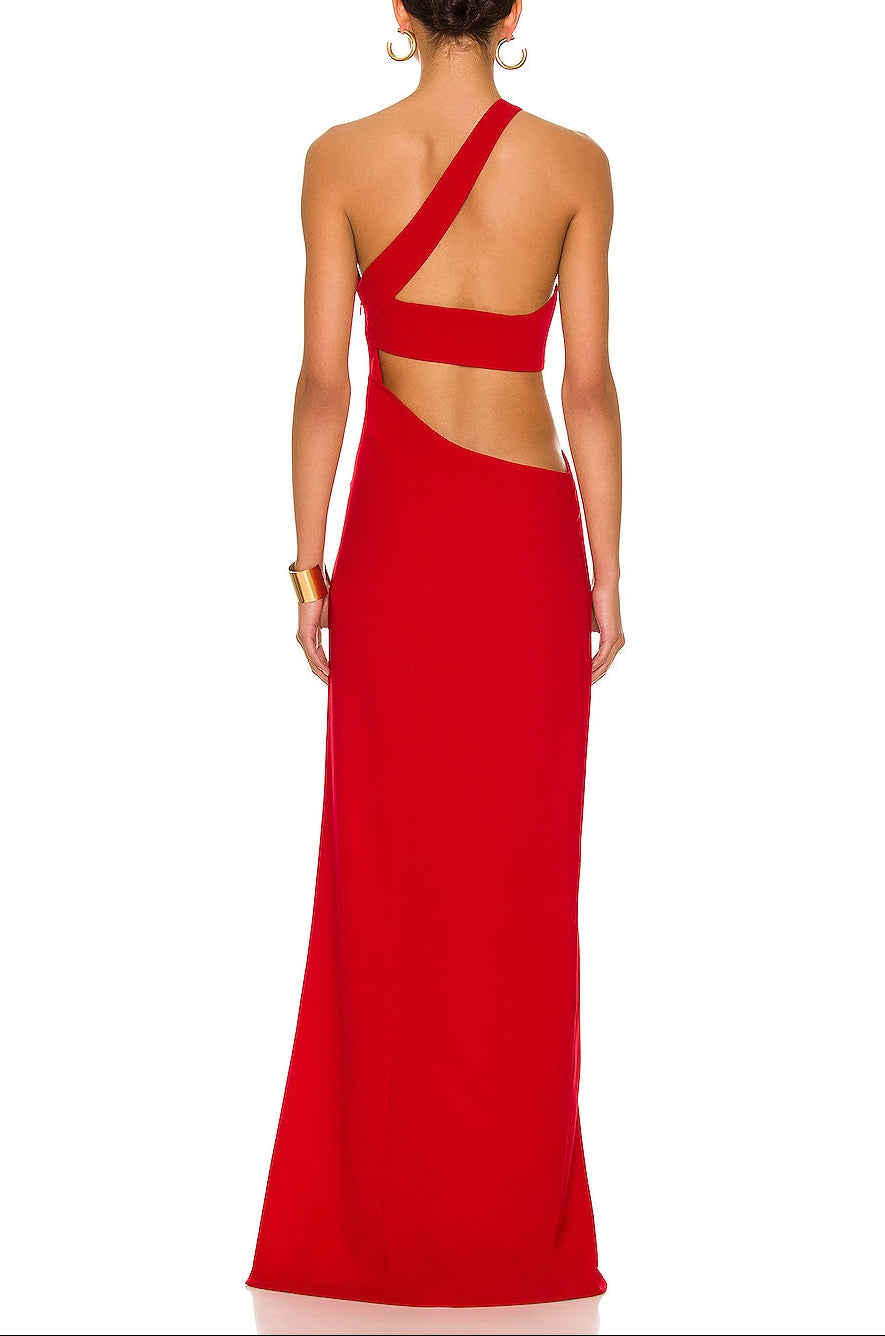 MONOT ONE SHOULDER CUT OUT GOWN
