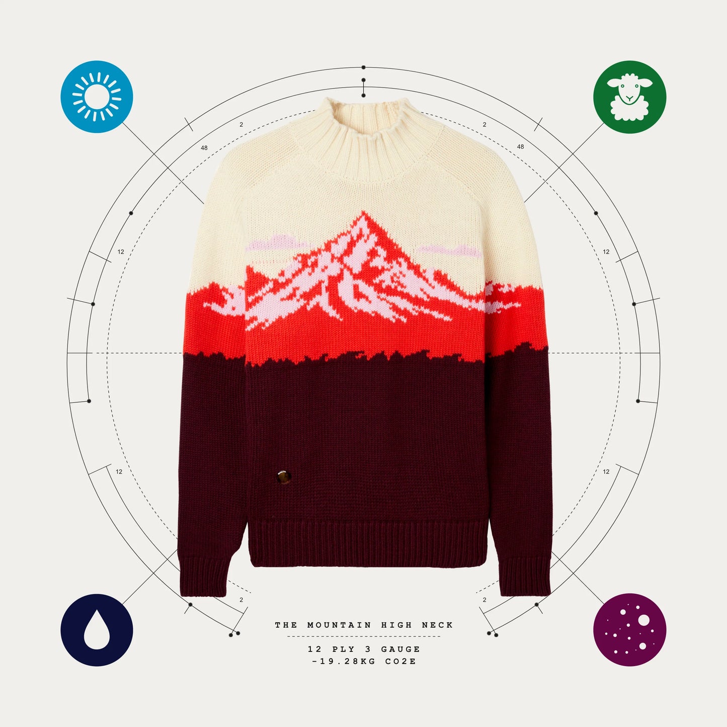 SHEEP INC. THE MOUNTAIN HIGH NECK SWEATER