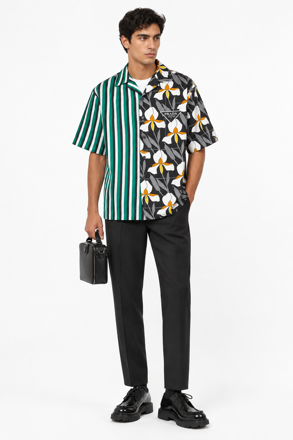 PRADA DOUBLE MATCH SHIRT (2023 COLLECTION)