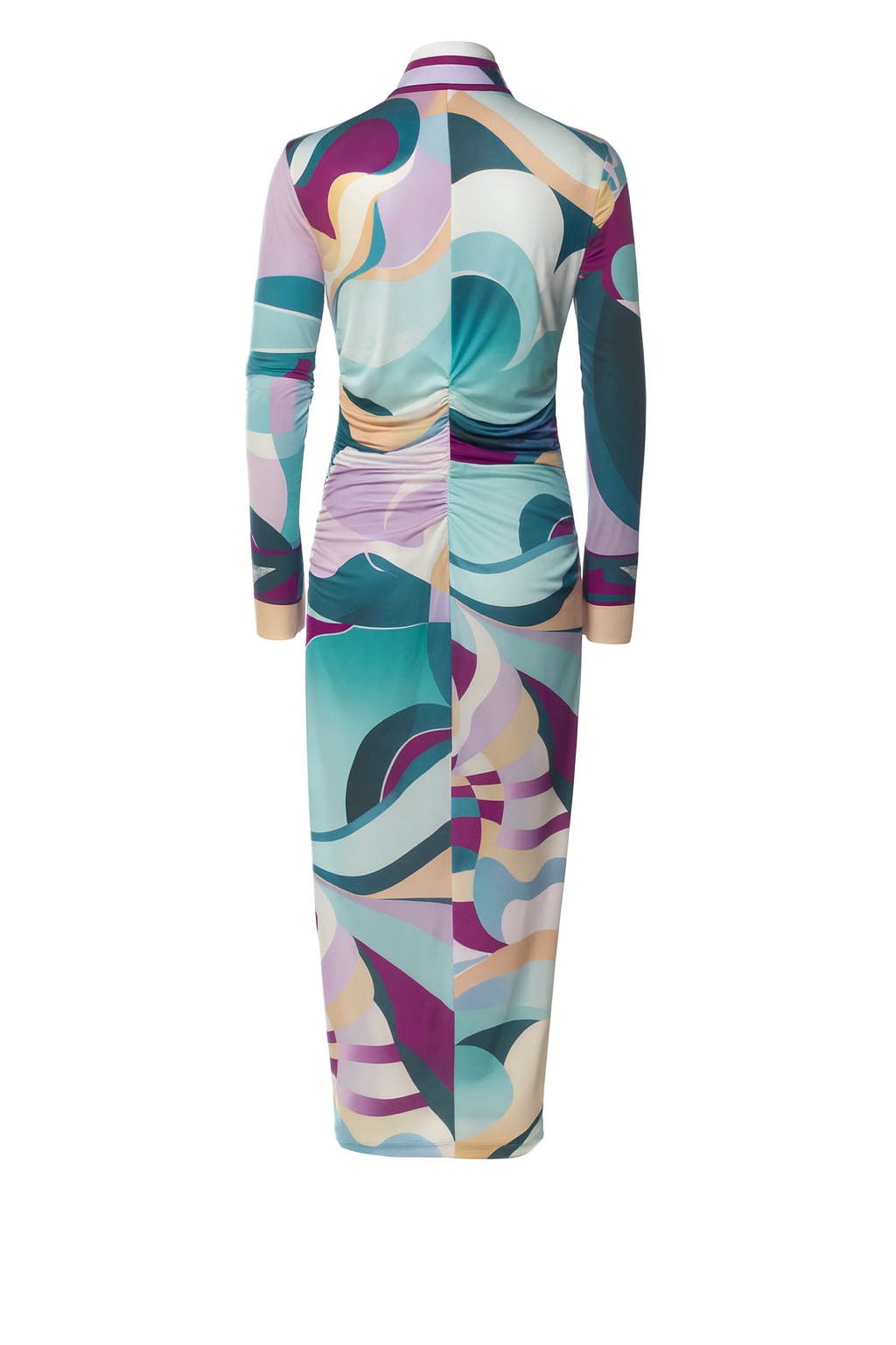 PUCCI PRINT SILK SHIRT DRESS