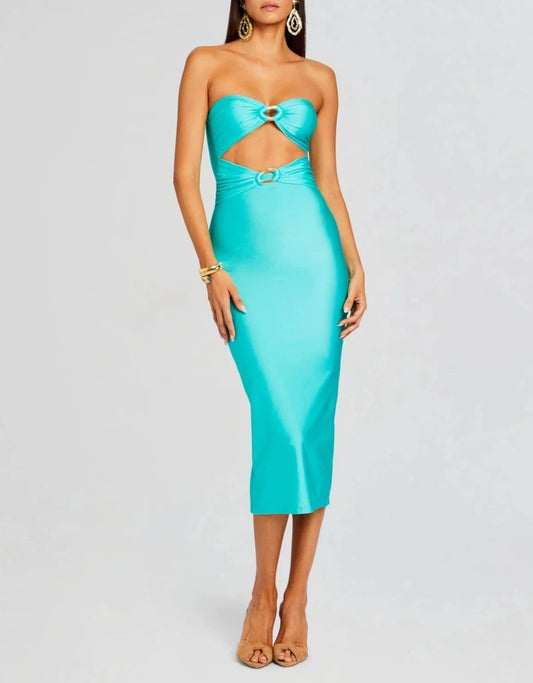 RETROFETE IDA LYCRA MIDI DRESS, AVAILABLE FOR CLOTHING RENTAL OR PURCHASE