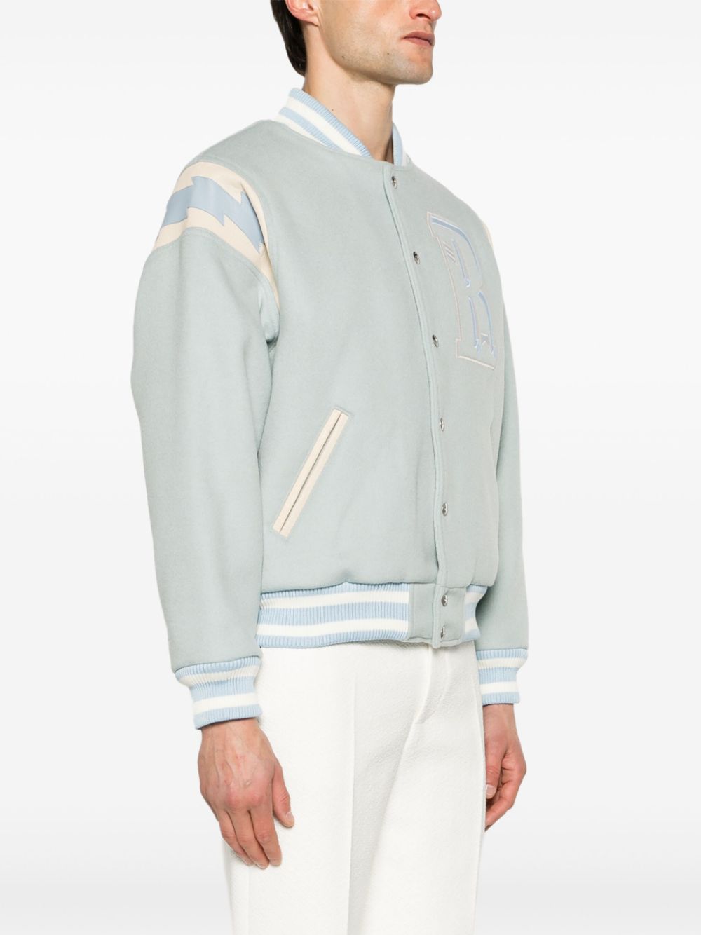 RHUDE LIGHTNING VARSITY JACKET