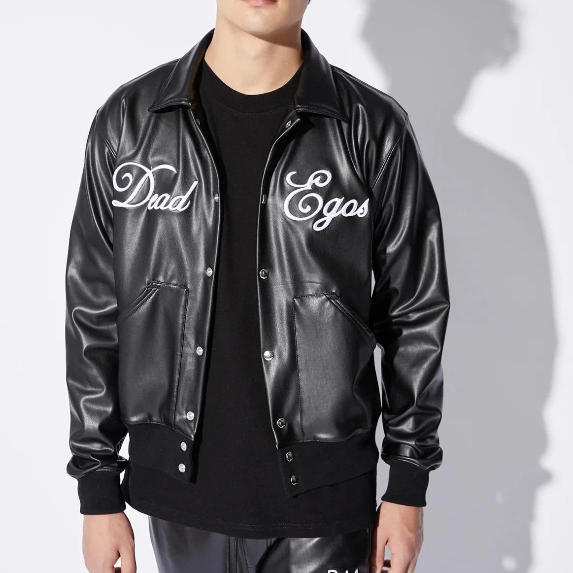 RTA VEGAN LEATHER BOMBER JACKET