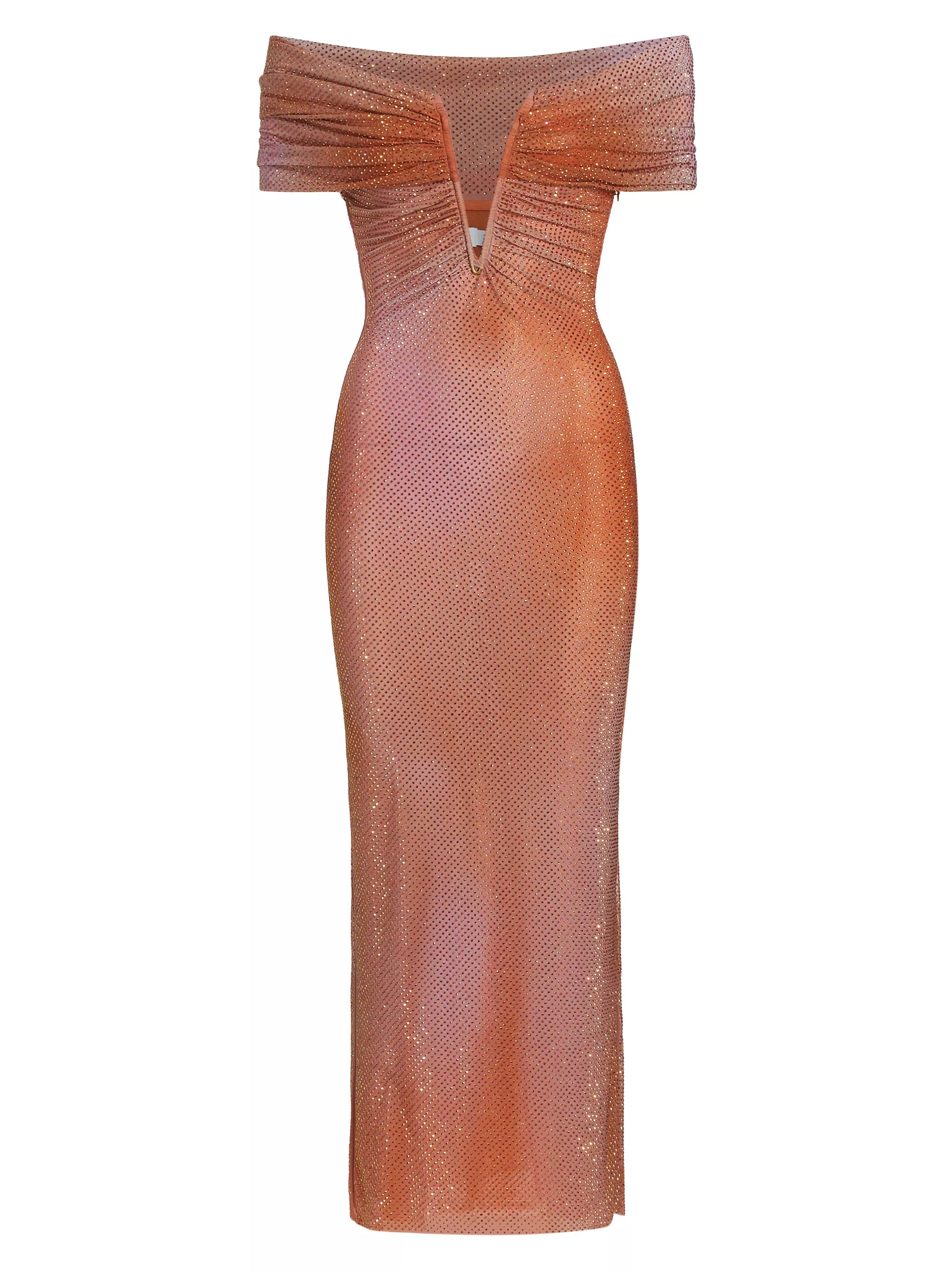 SELF-PORTRAIT PRINTED MESH RHINESTONE MIDI DRESS TheLuxeLend SELF-PORTRAIT PRINTED MESH RHINESTONE MIDI DRESS TheLuxeLend