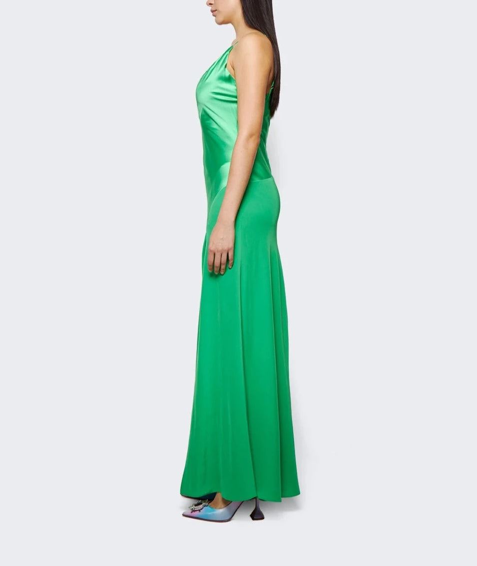 hudson satin charmeuse dress Ralph Lauren Satin Charmeuse Halter Cocktail Dress