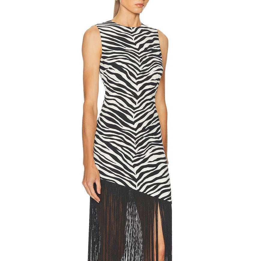 SIMON MILLER CASABLANCA FRINGE DRESS