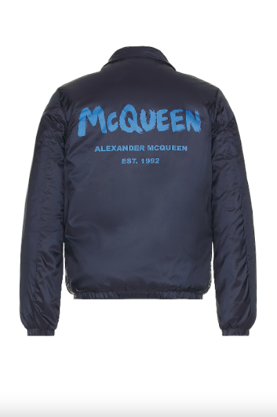 ALEXANDER MCQUEEN LOGO COACH JACKET