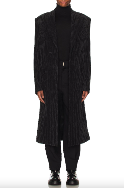 GIVENCHY DOUBLE BREASTED BOXY LONG COAT