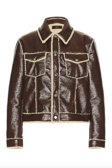 AMIRI FAUX FUR LINED TRUCKER