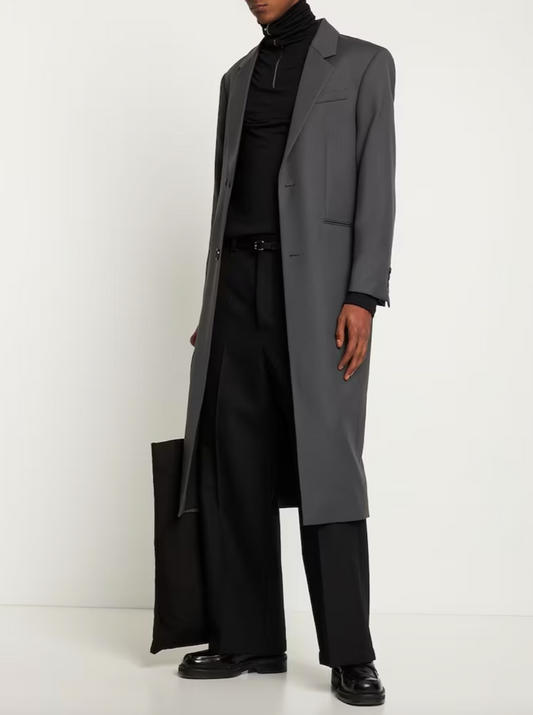 AMI PARIS WOOL-TWILL COAT