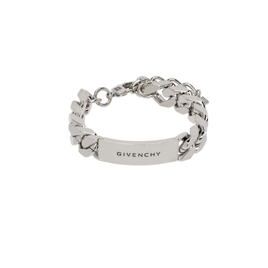 GIVENCHY SILVER ID BRACELET