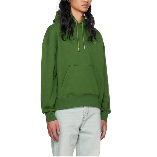 AMI PARIS Green Ami de Cœur Hoodie