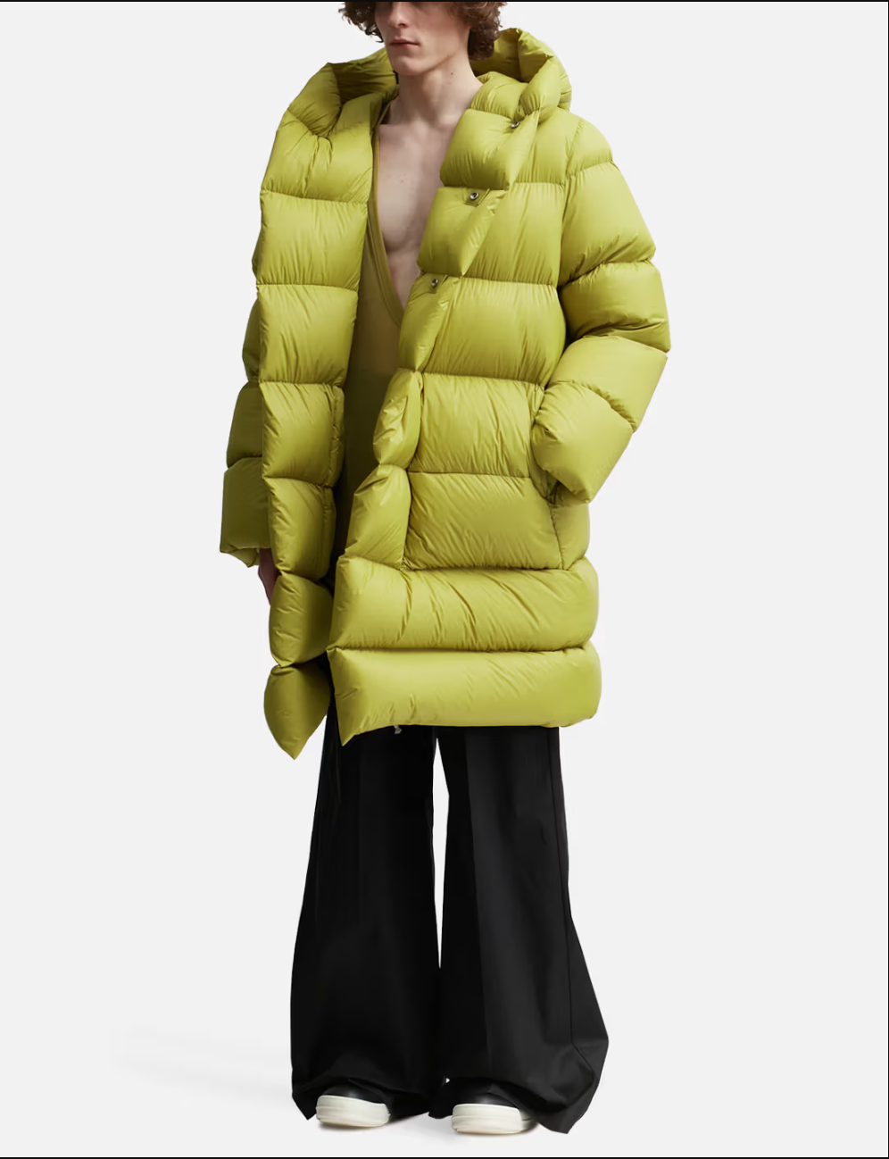 RICK OWENS HOODED PUFFER COAT