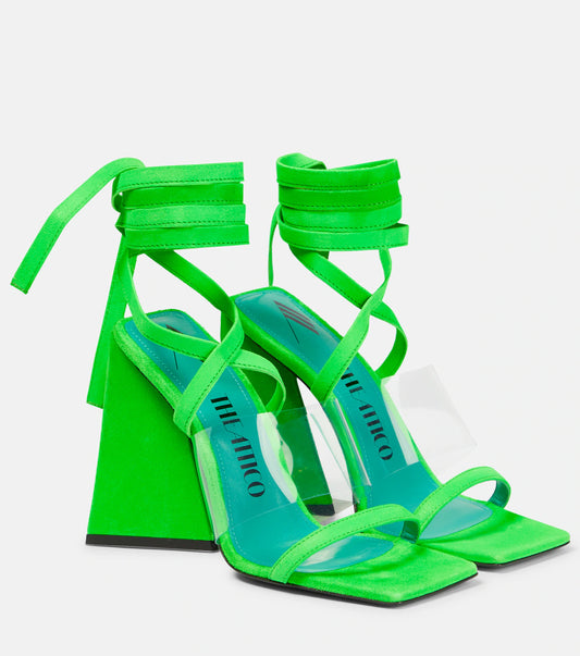 THE ATTICO ISA SUEDE SANDALS