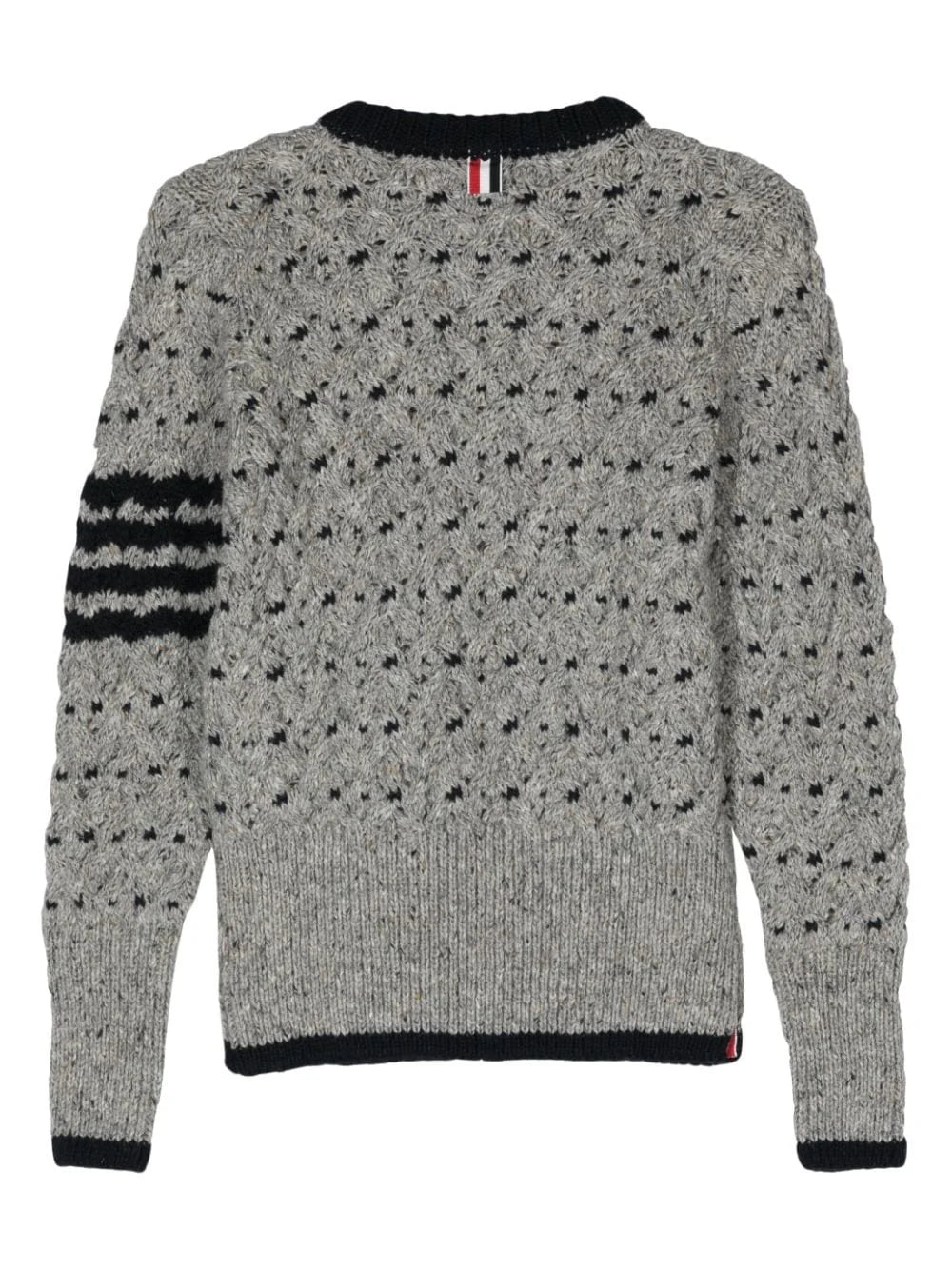 THOM BROWNE CABLE-KNIT SWEATER