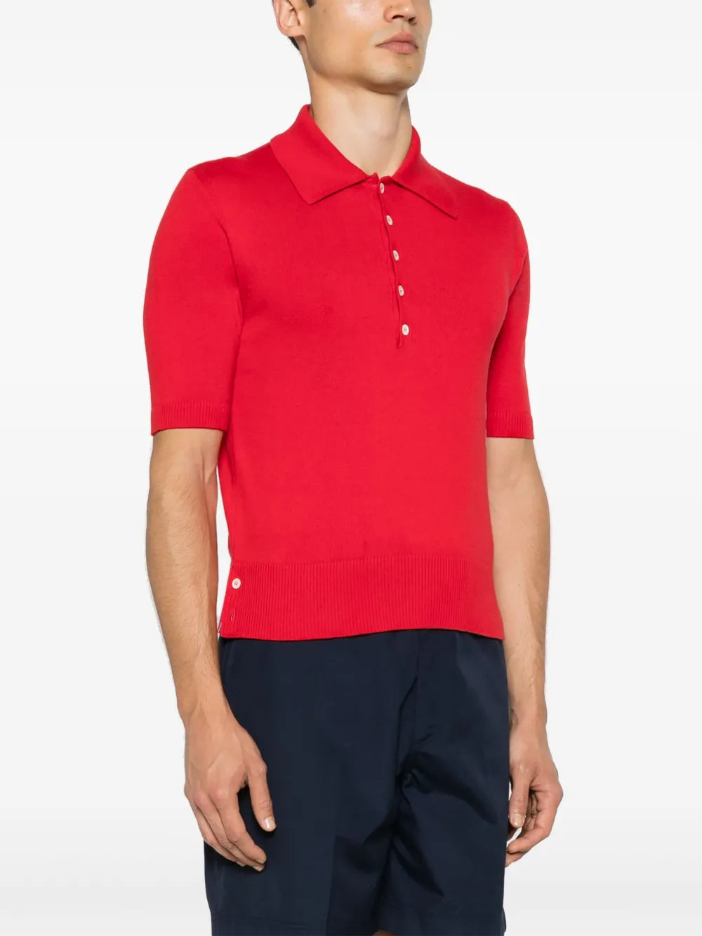 THOM BROWNE 4-BAR COLLAR POLO
