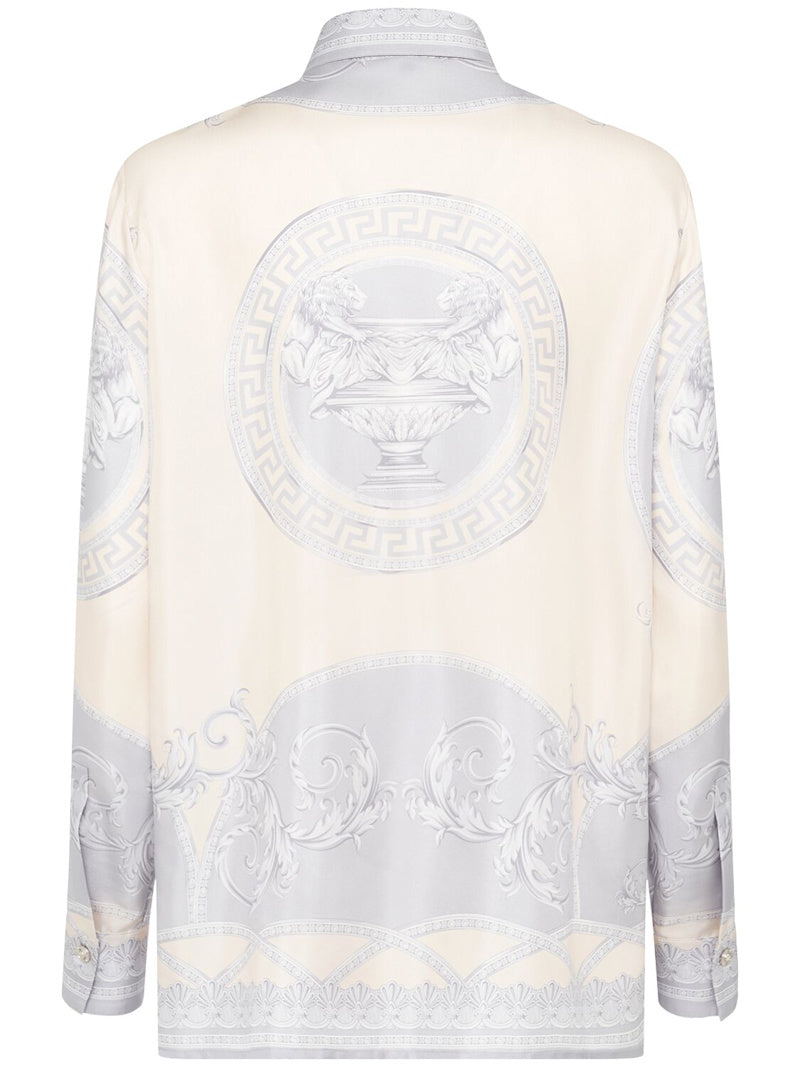 VERSACE FOULARD PRINT SILK SHIRT